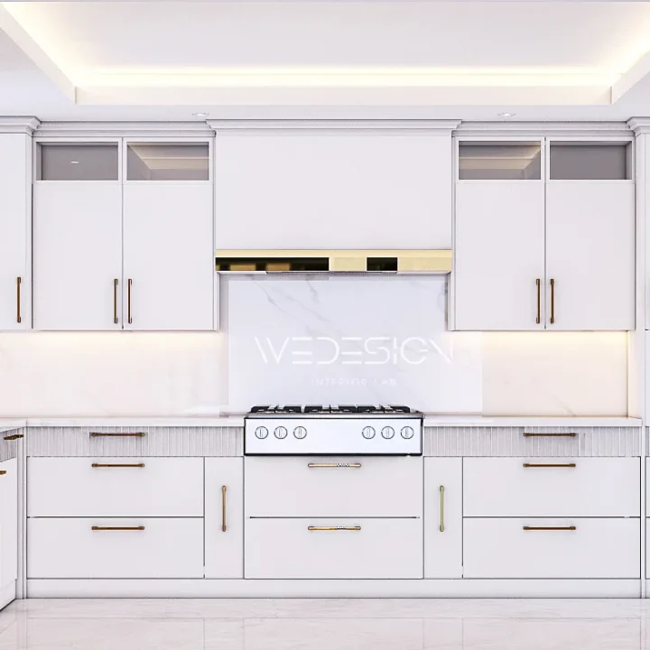 Luxury white kitchen in Rean Dr NorthYork1