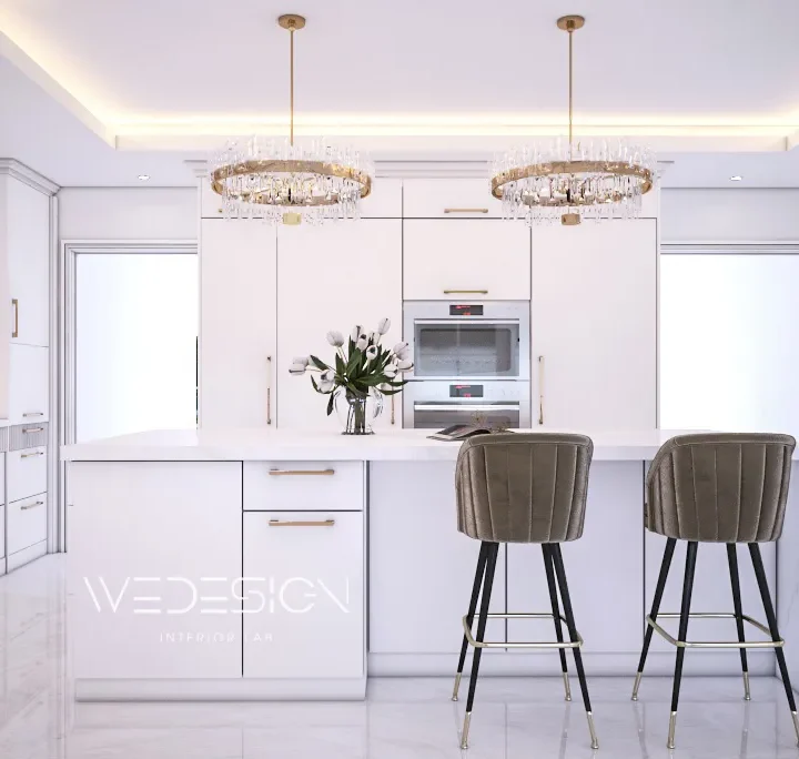 Luxury white kitchen in Rean Dr NorthYork7